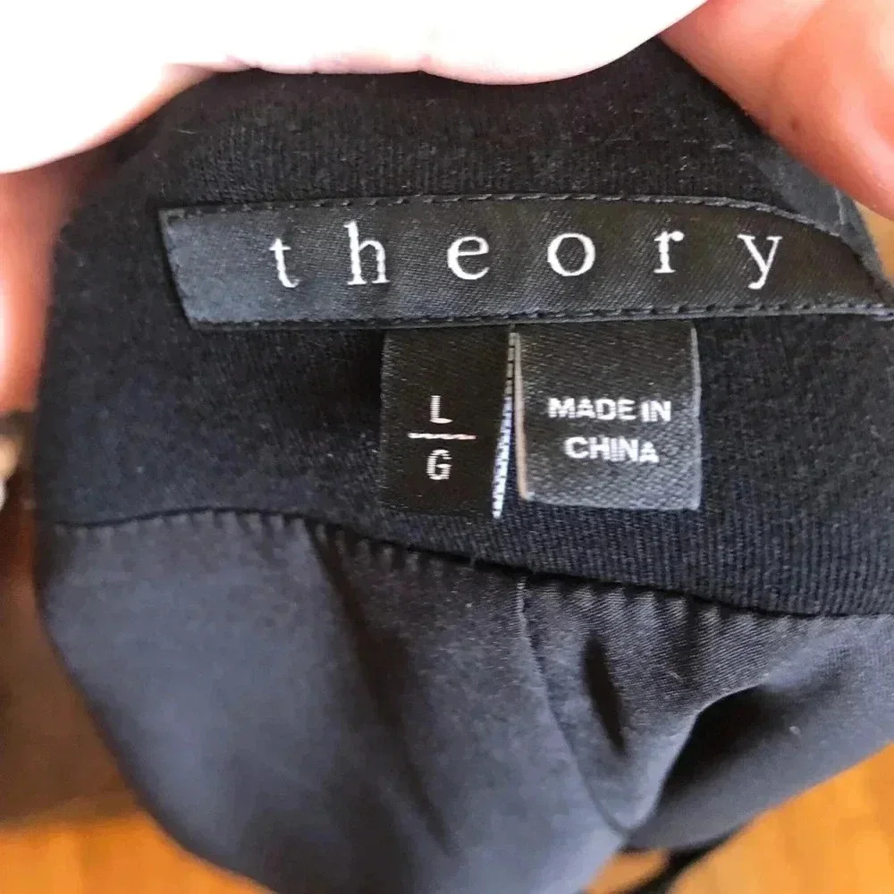Theory blazer leather sleeves - Picture 5 of 8